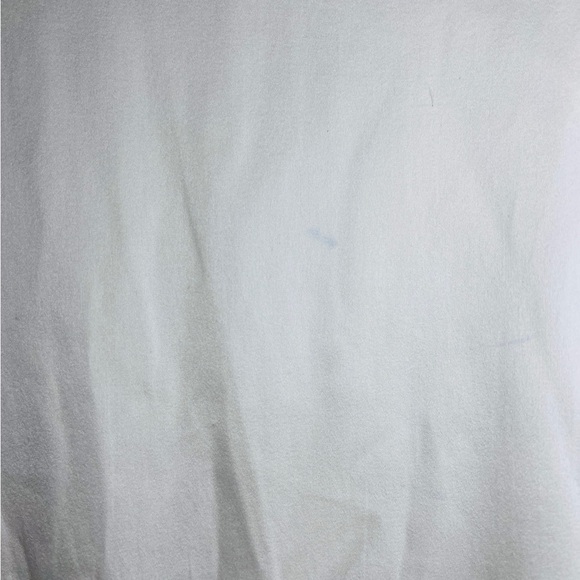 Alice + Olivia V Neck White Sheer Silk  Cropped Blouse Shirt medium - Picture 11 of 12